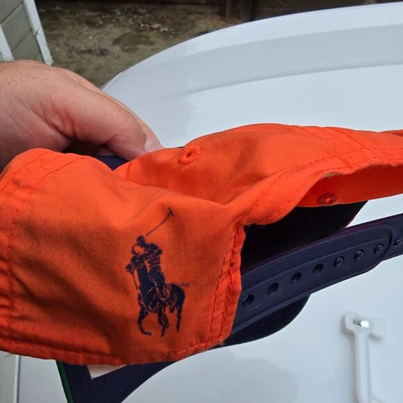 Polo Sport Nylon Hat - Bright Orange / Blue / Green  PRL Hat.   Ralph Lauren - Picture 8 of 8